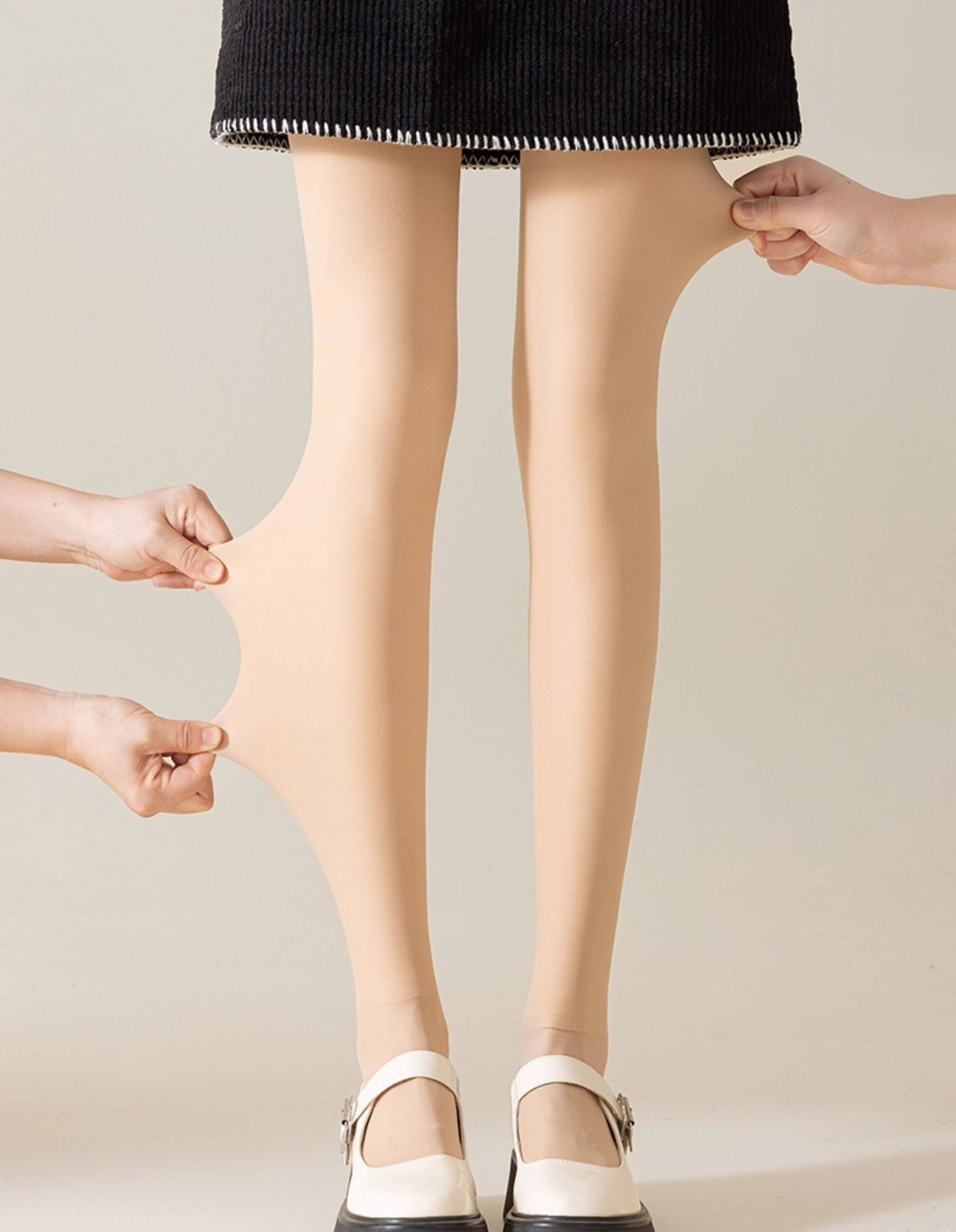7th-Generation Sheer Fleece-Lined Tights