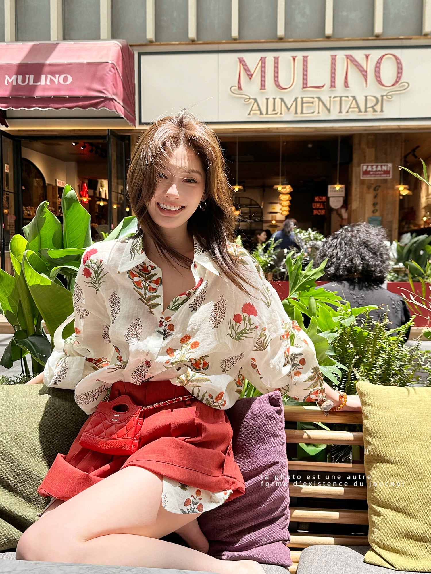 Linen breathable oversized shirt