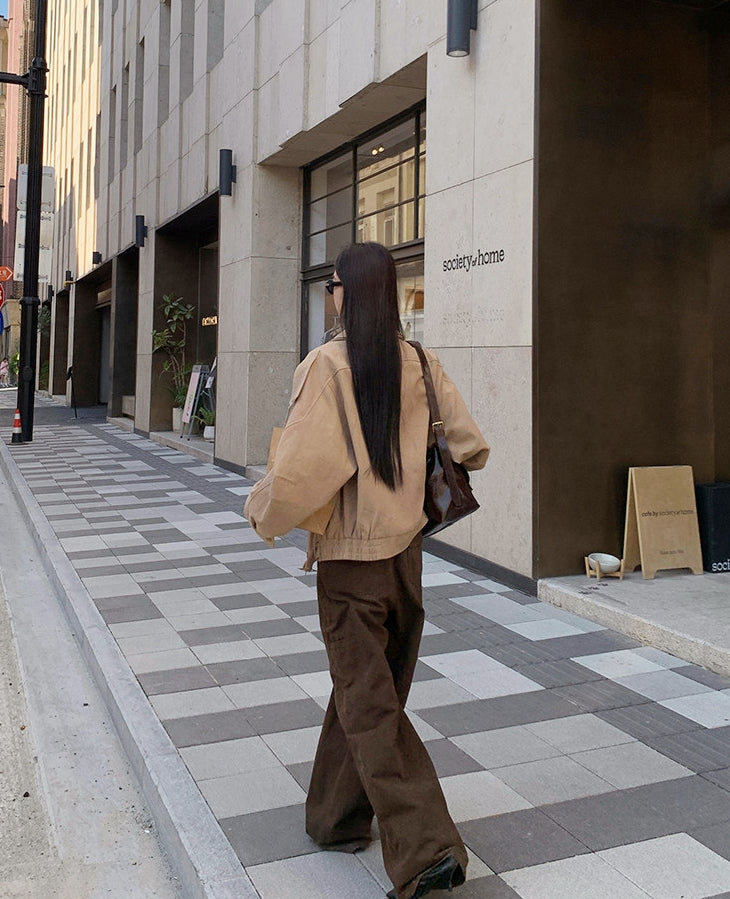 Korean Style Khaki Trench Coat