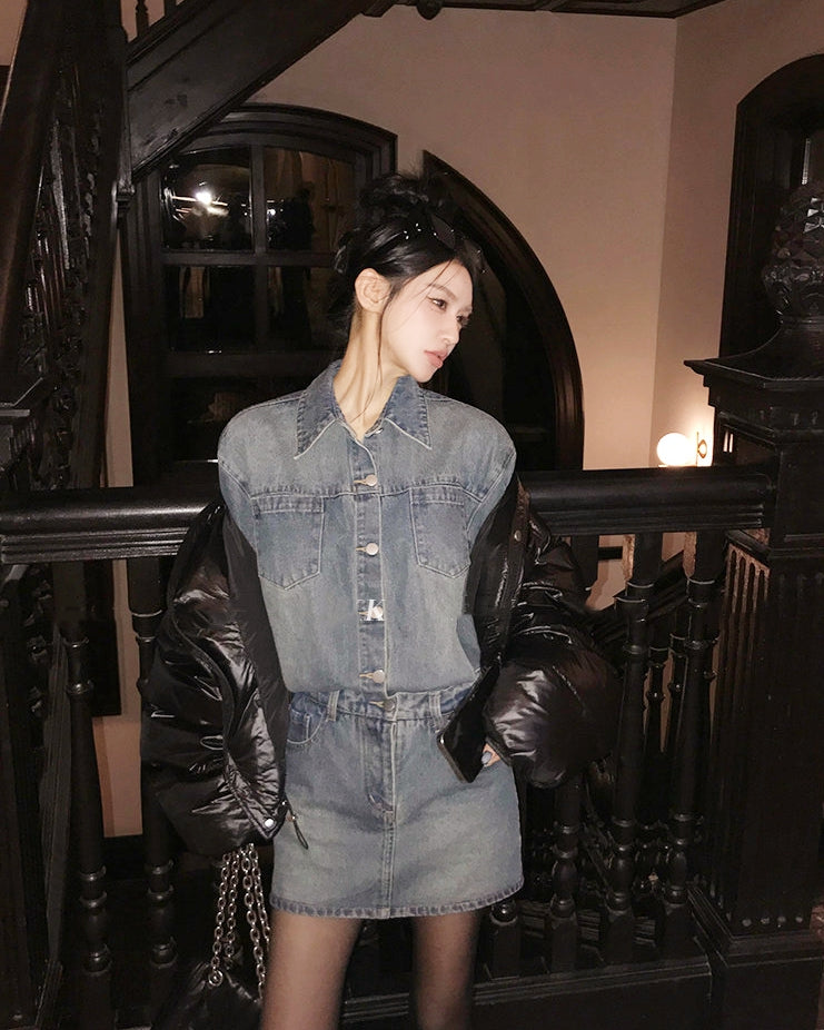 Vintage Washed Denim Dress