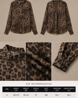 Vintage Luxe Leopard Chiffon Shirt