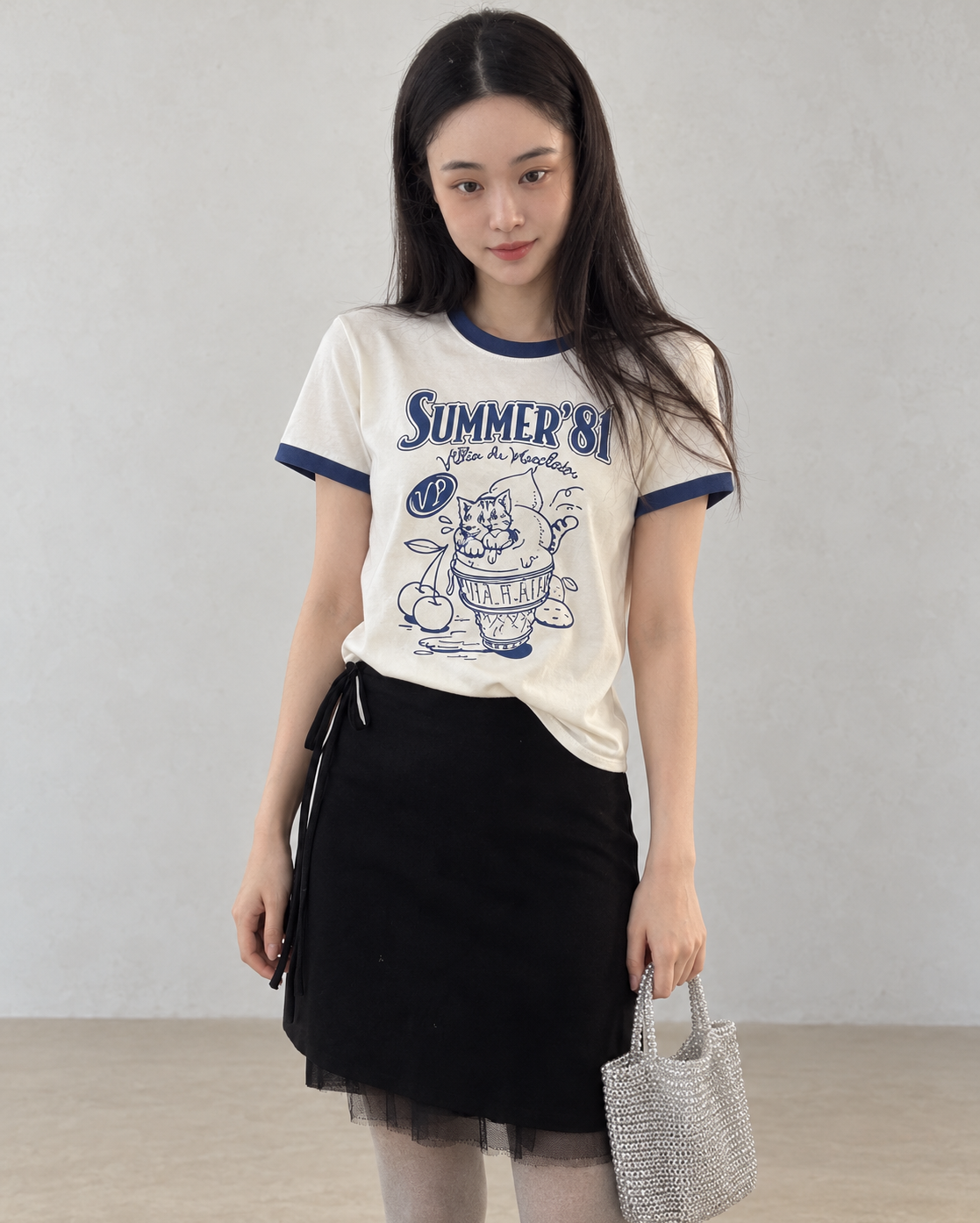Korean Vintage Cotton Tee