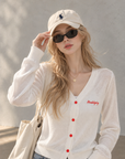 Korean-Style Lightweight Embroidered Sun Cardigan