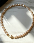 Korean-Inspired Floral Pearl Necklace