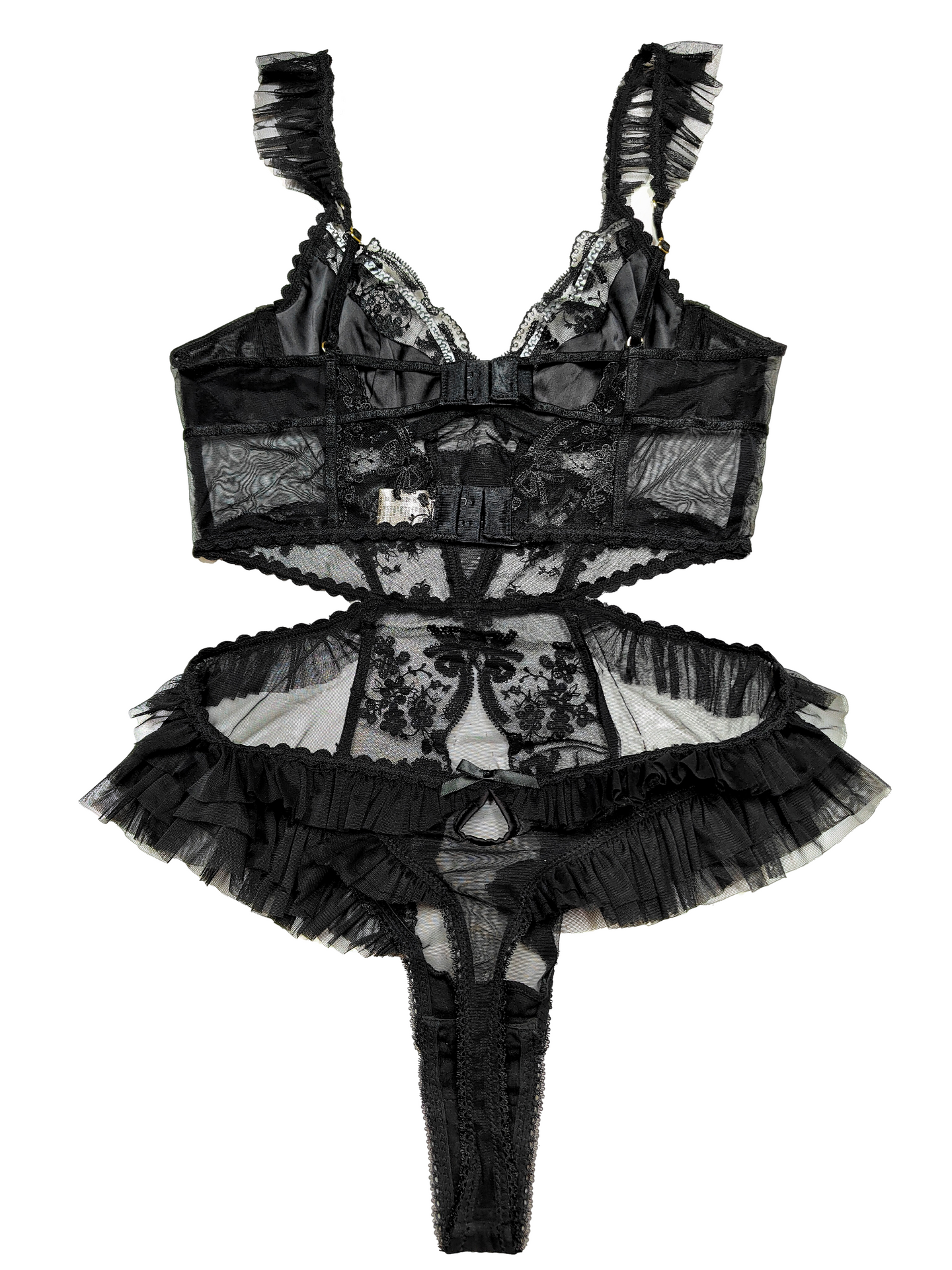 Sensual Lace Backless Bodysuit