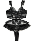 Sensual Lace Backless Bodysuit