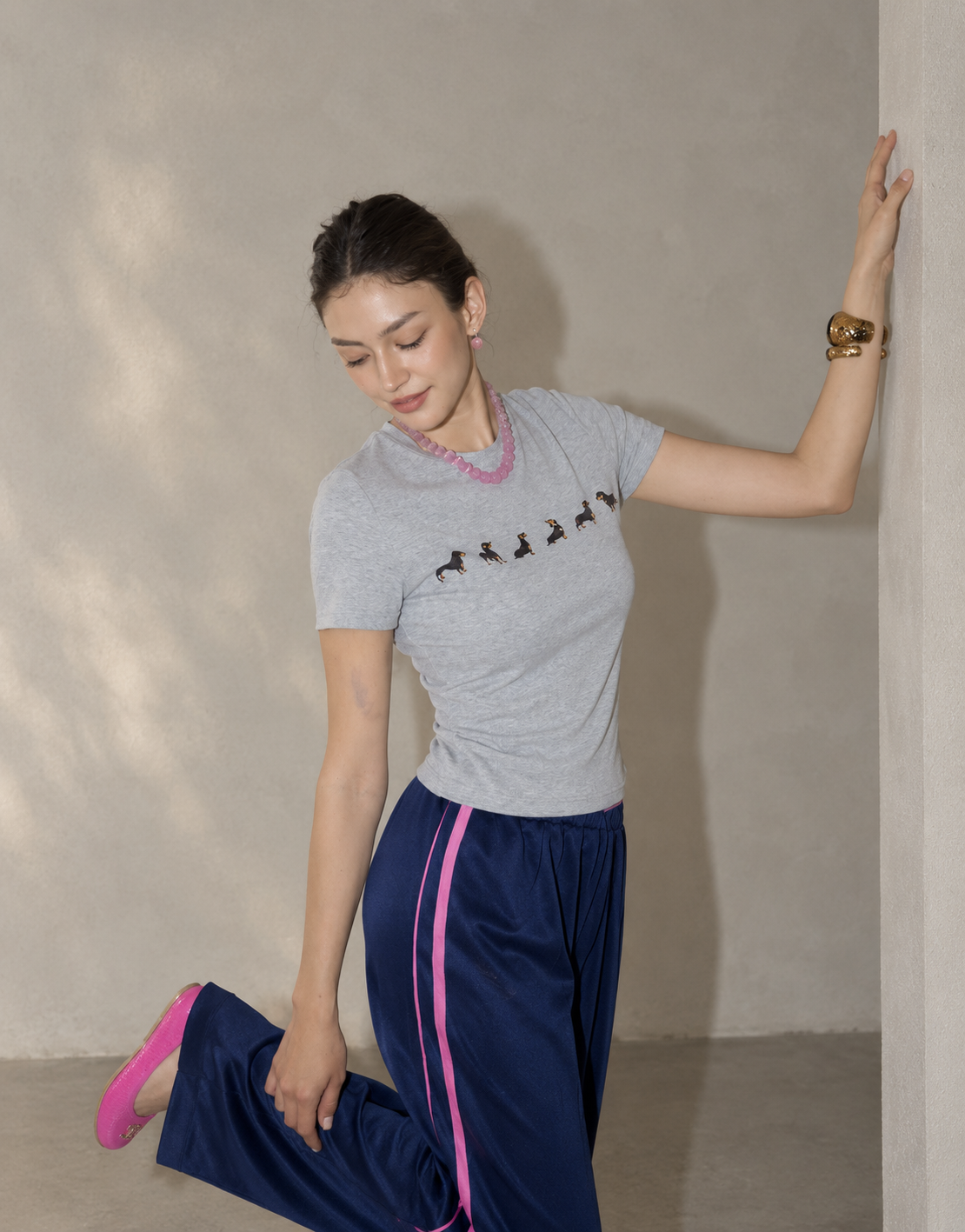 High-Thread-Count Cotton Fitted T-Shirt