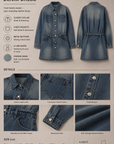 Vintage Washed Denim Dress