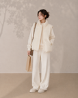 Korean Style 90% White Duck Down Vest