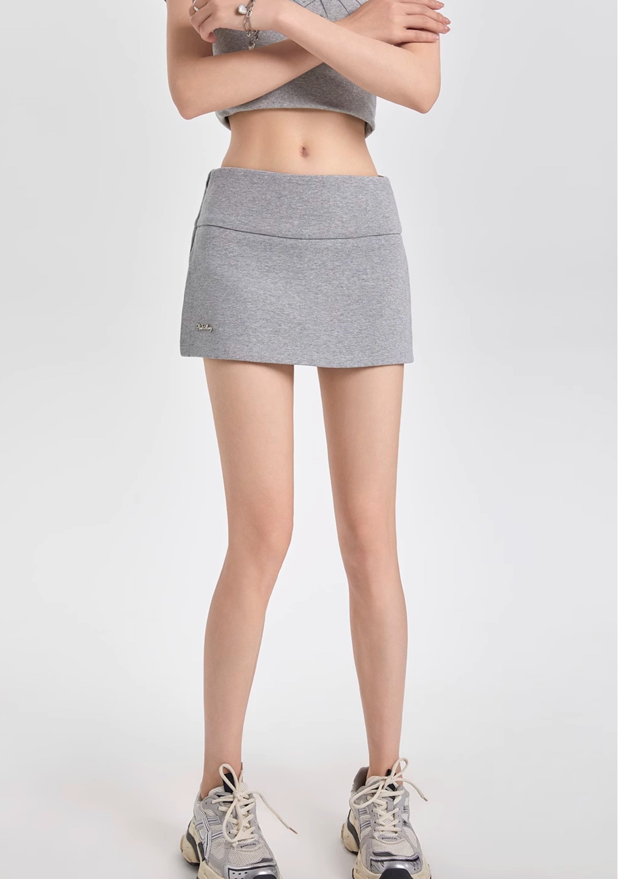 A-Line Fitted Mini Skirt Shorts for Petite Figures