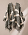 Oversized Double-Sided Cashmere Fringe Wrap