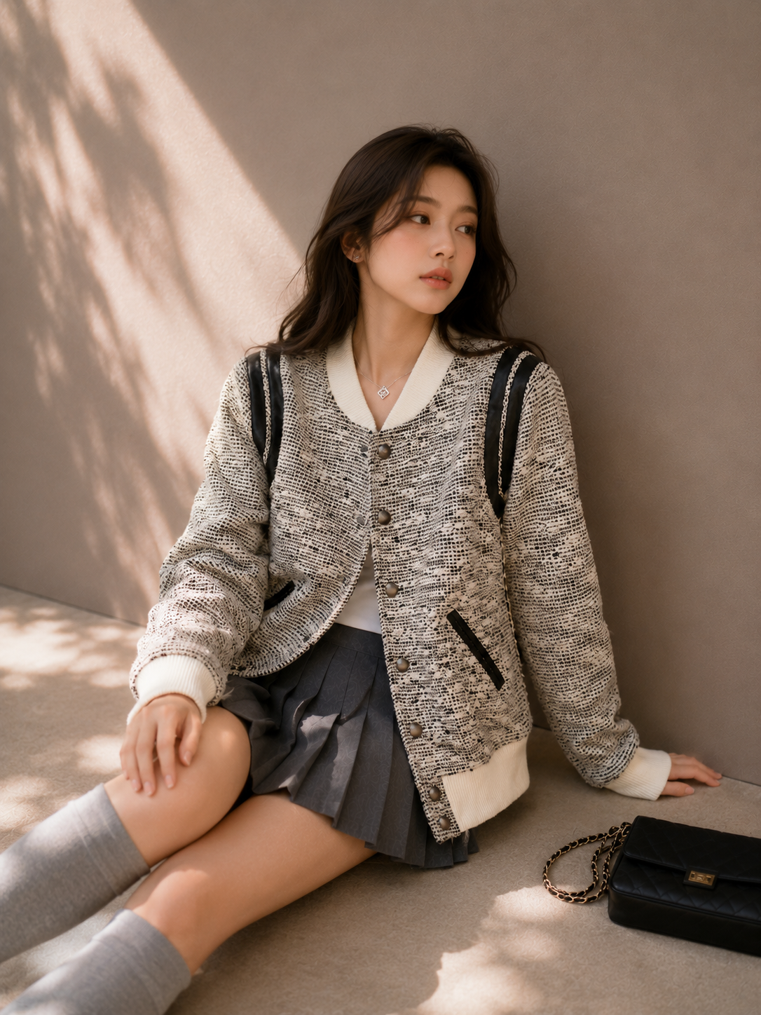 Inspired Quilted Baseball Jacket