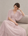 V-Neck Batwing Maxi Dress