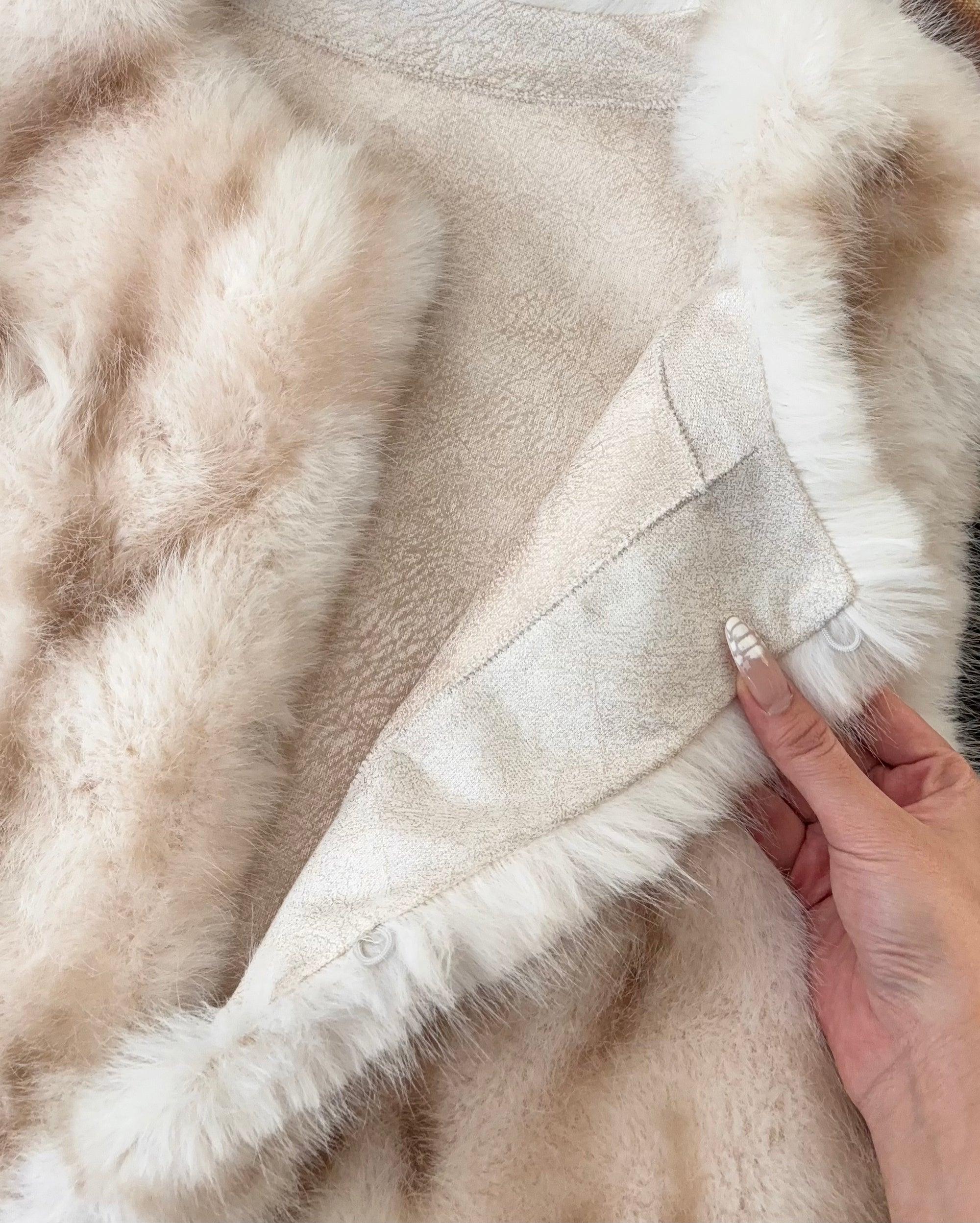 Fox Fur Gradient Vest