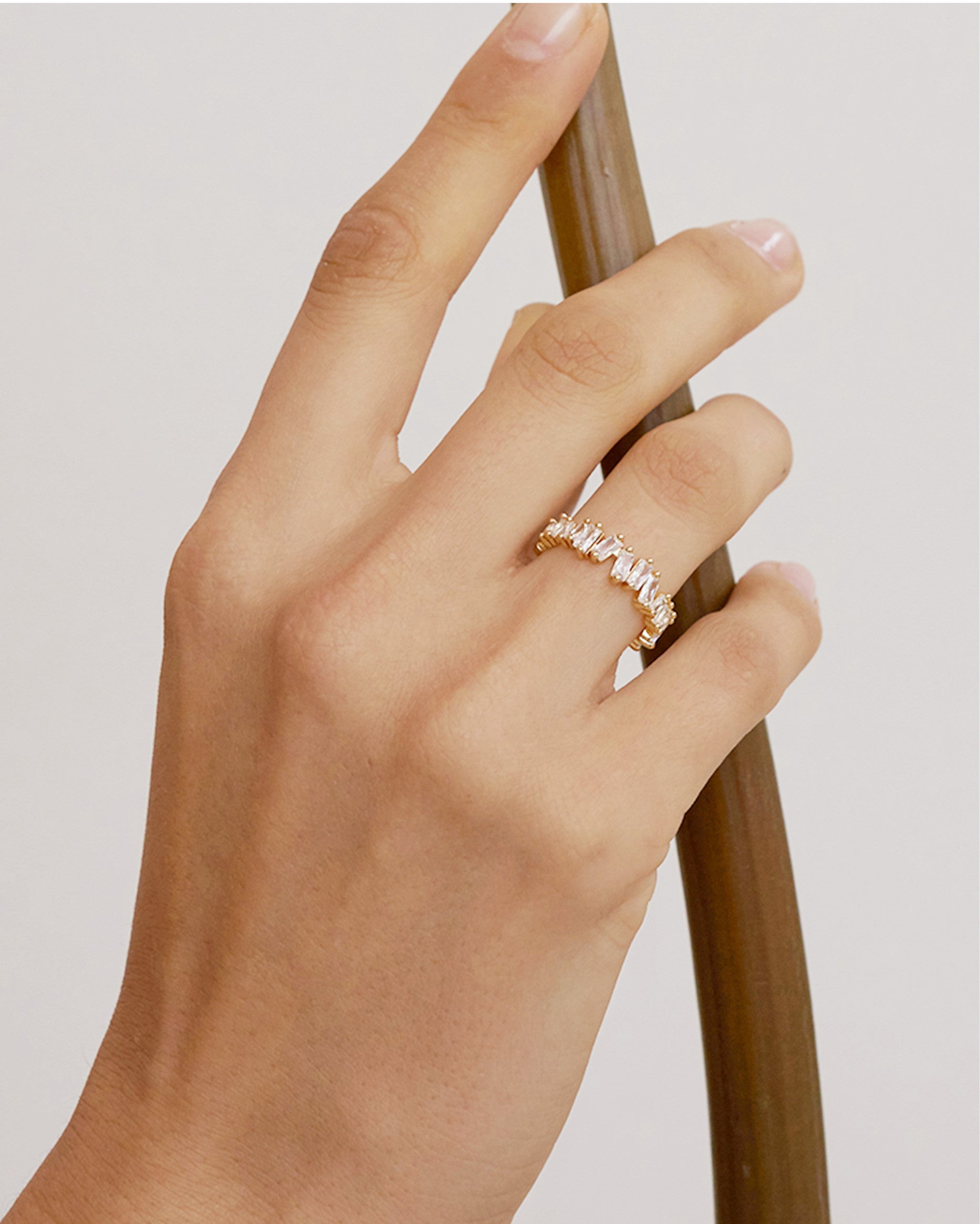Iced Sugar 18K Gold-Plated Ring