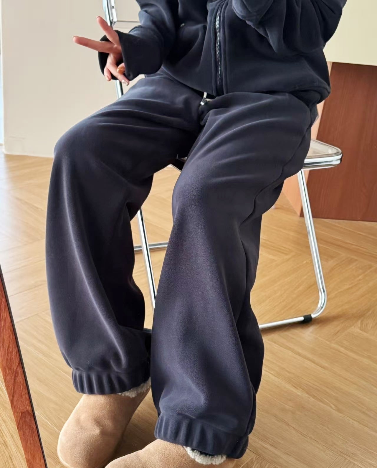 Double-Sided Fleece Lounge Set