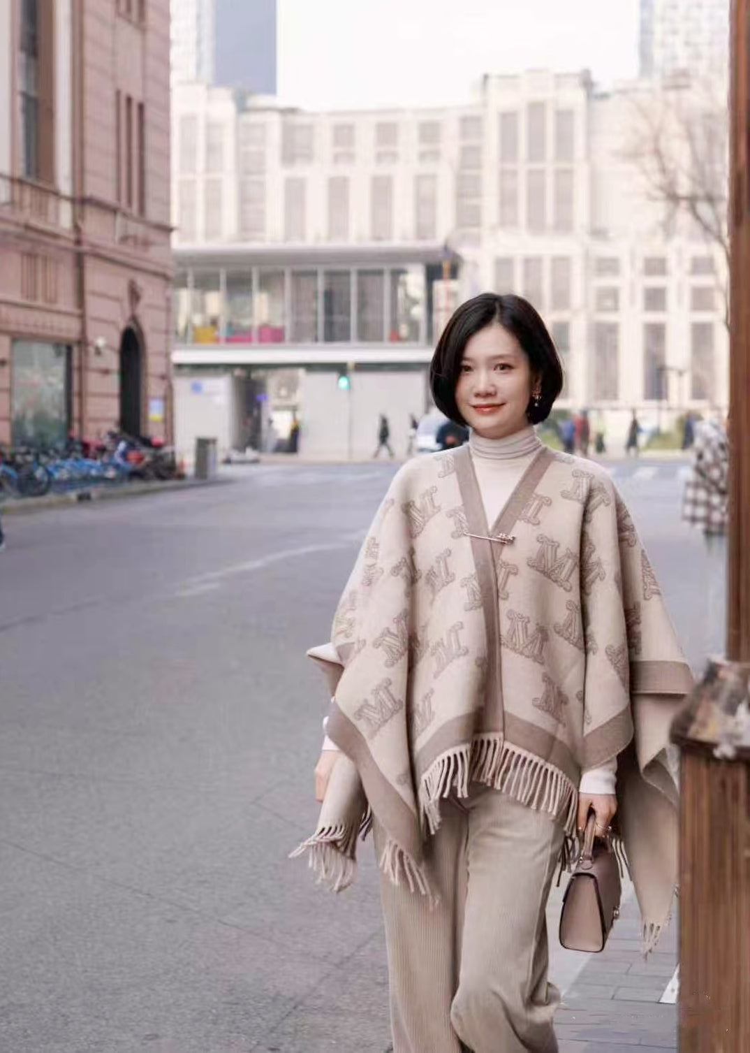 100% Pure Cashmere Oversized Fringe Shawl/Scarf