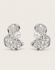 Irregular Hollow-Out Stud Earrings with 925 Silver Posts