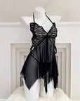 Butterfly Sheer Mesh Babydoll