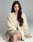 Luxury Faux Mink Fur Jacket