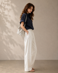 Korean Old-Money Lace Trim Shirt