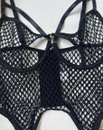 Mesh Sheer Push-Up Bodysuit