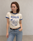 Korean Vintage Cotton Tee