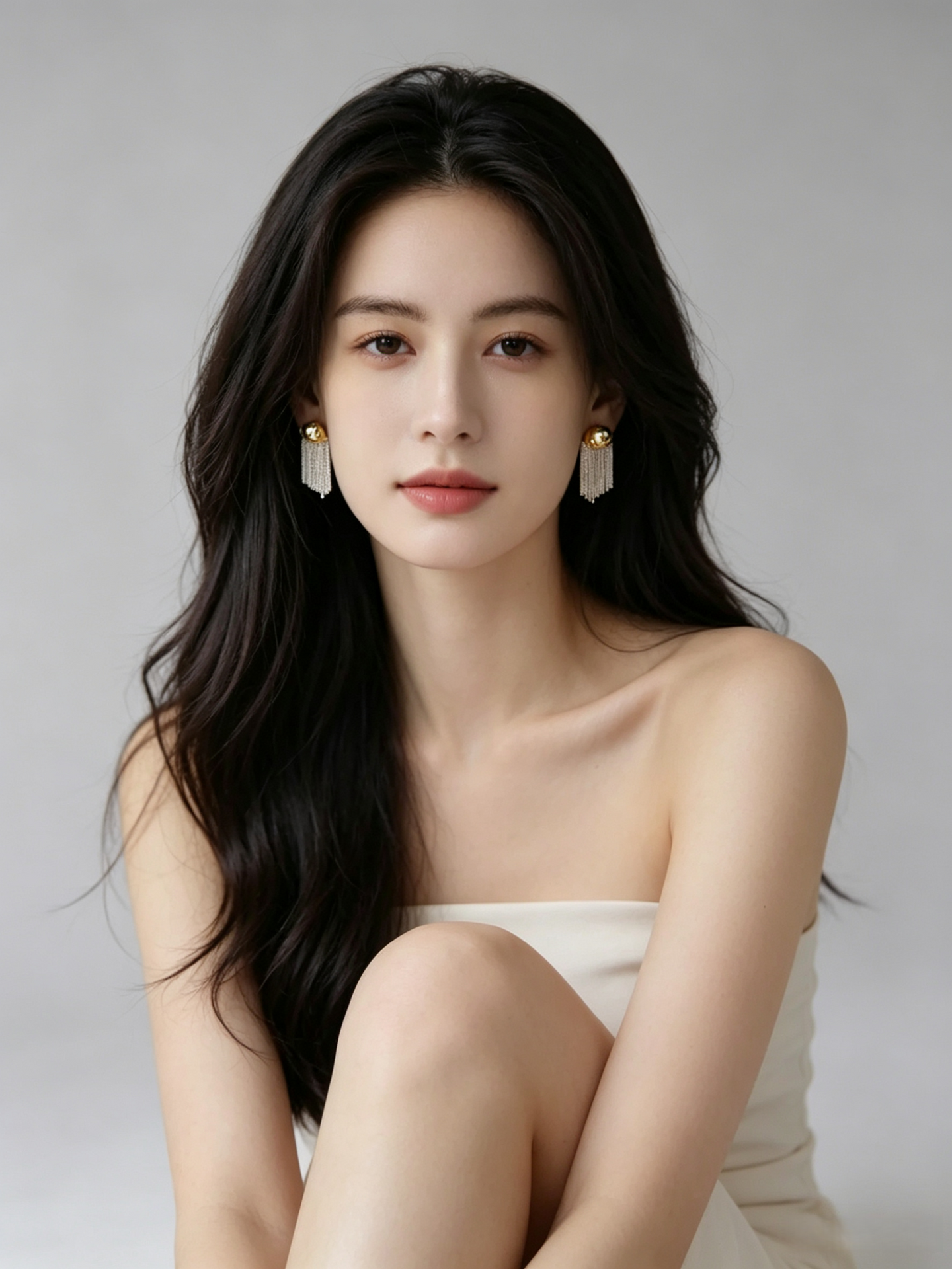 Korean tassel earrings