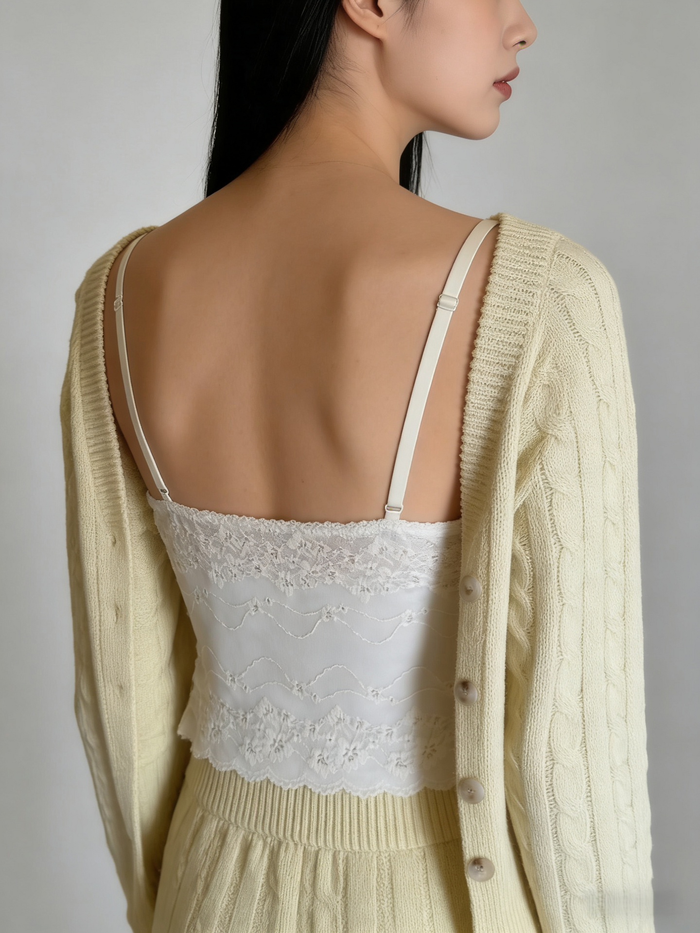 French lace camisole with built-in padded cups