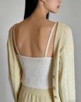 French lace camisole with built-in padded cups