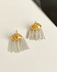 Irregular Tassel Earrings with 925 Hypoallergenic Posts