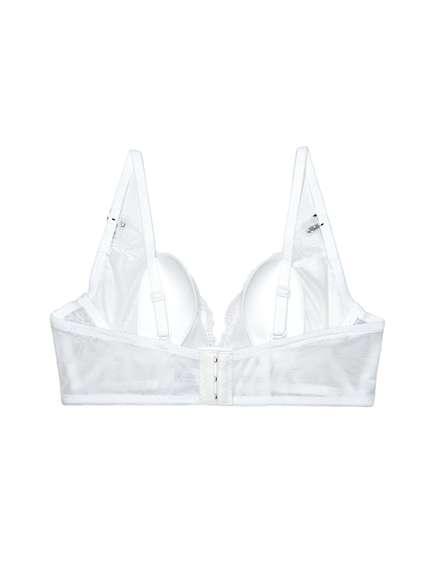 French Bunny Ear Crystal Cup Wireless Bra