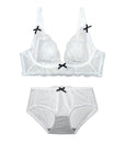 French Bunny Ear Crystal Cup Wireless Bra