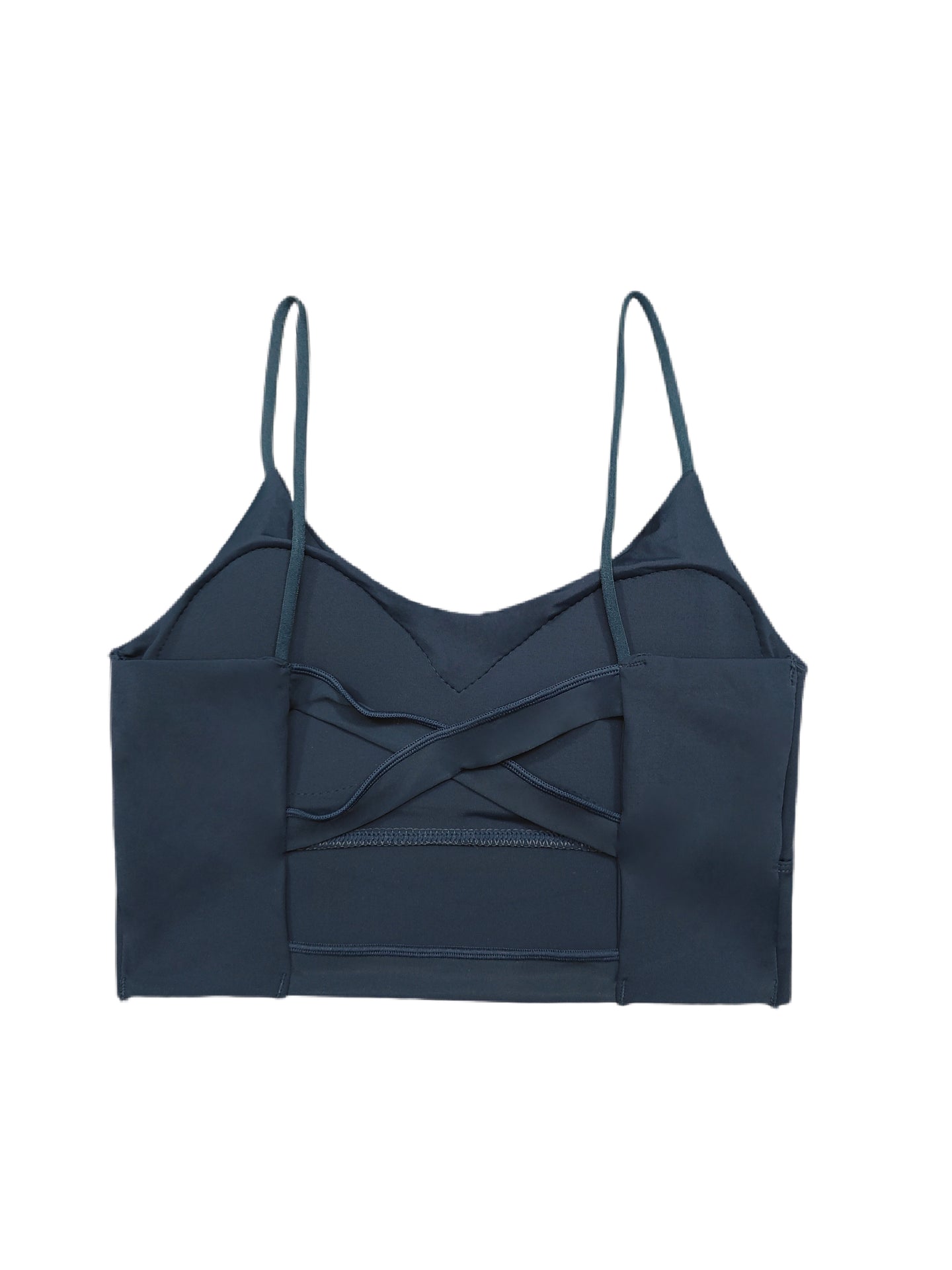 Built-In Padded Cross-Back Bra