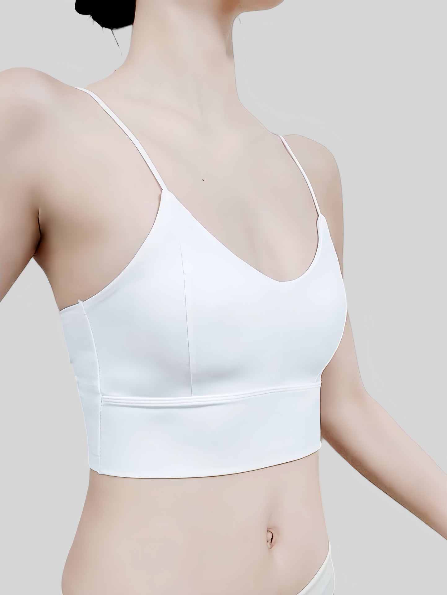 Built-In Padded Cross-Back Bra