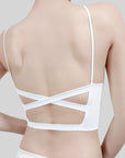 Built-In Padded Cross-Back Bra