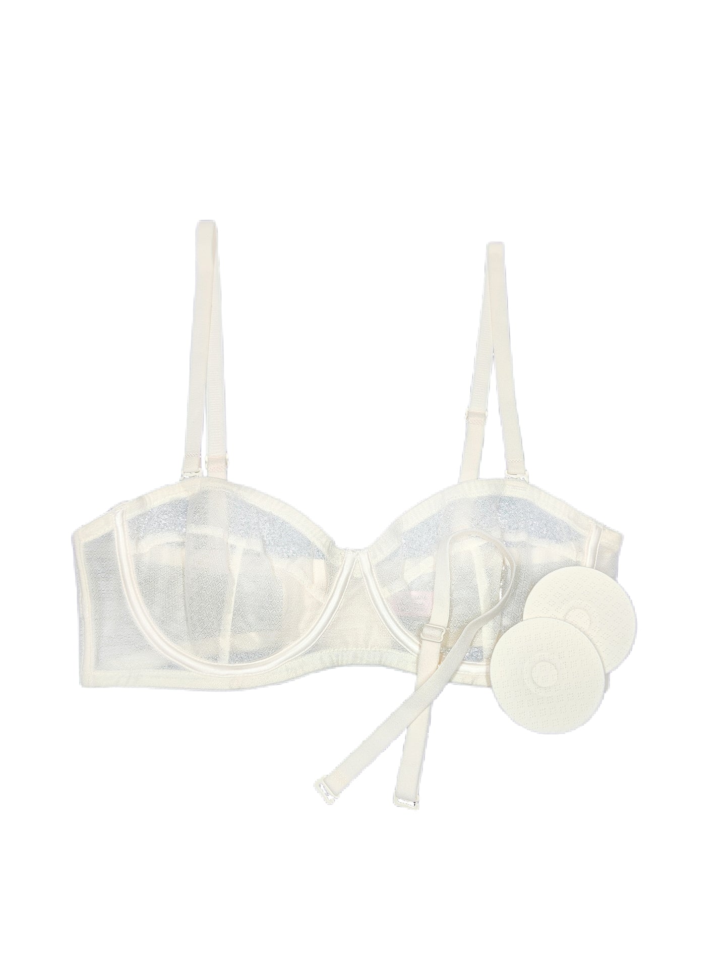 Ultra-Thin Strapless Bandeau Bra with Two-Way Wear