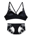Sexy and Mysterious Lace Front Closure Bra
