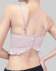 French Court-Style Satin Corset Bra