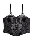 French Court-Style Satin Corset Bra