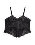 French Court-Style Satin Corset Bra